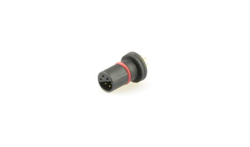 Micro Q female panel mount connector