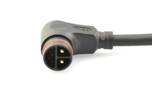 Male angled plug connector