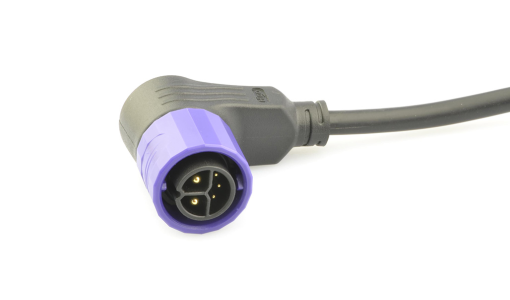 Male angled plug connector