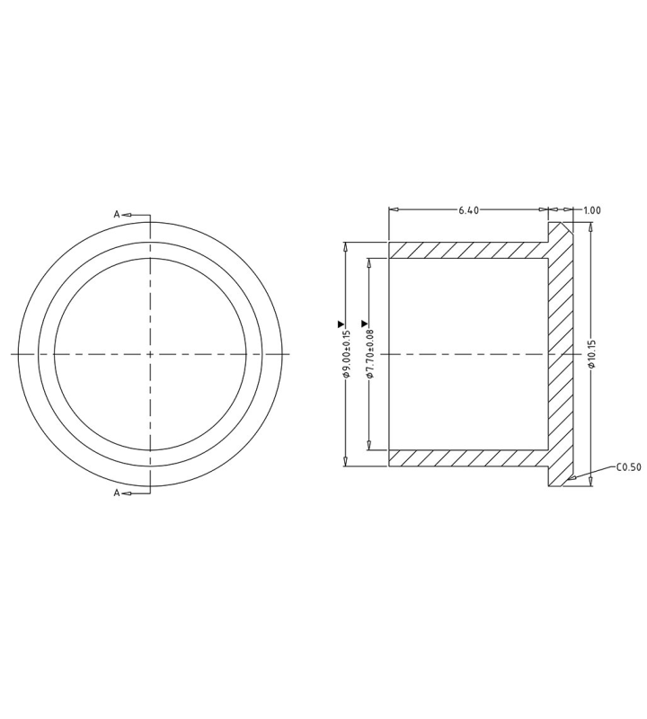 Male cover for mini B connector