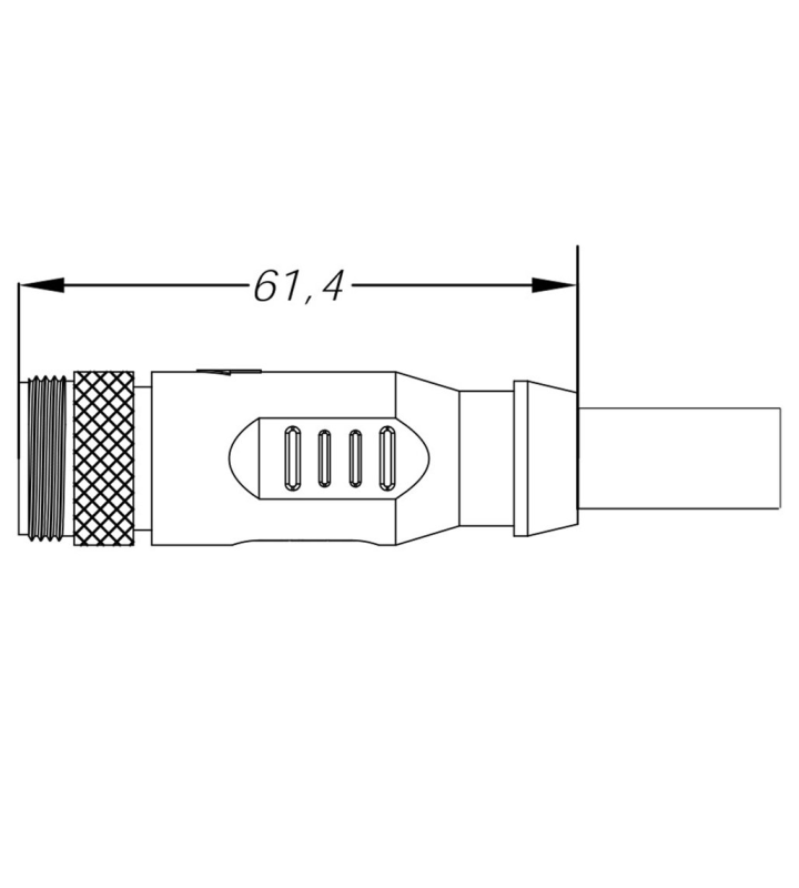 Male cable connector