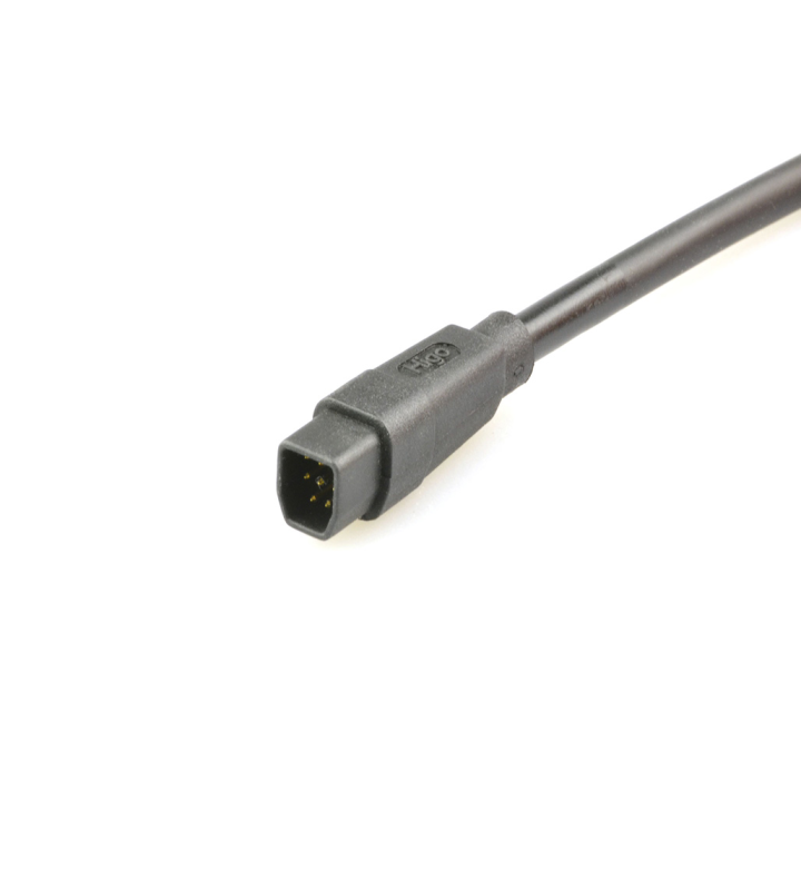 Mini F male cable connector