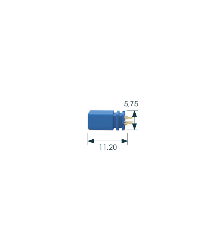 Mini F male panel mount connector