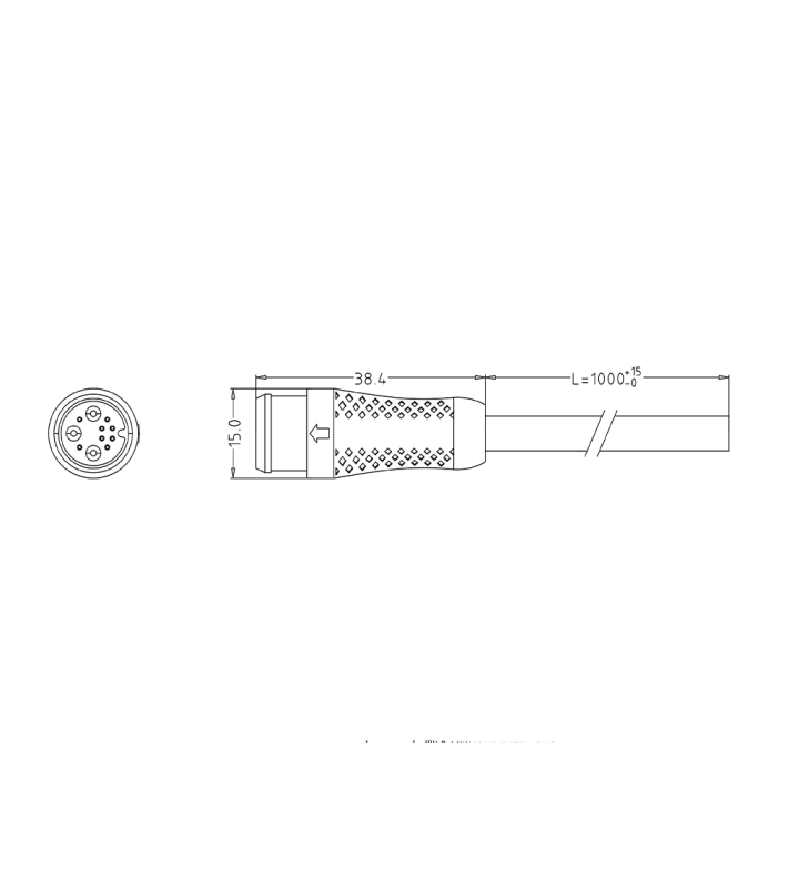 Male cable connector