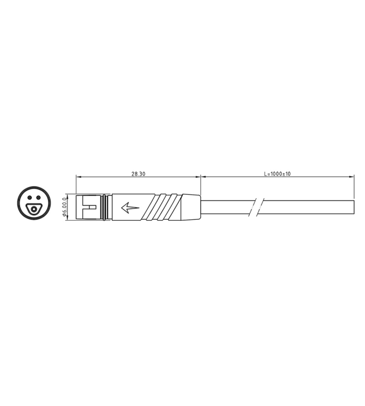 Micro Q female plug connector