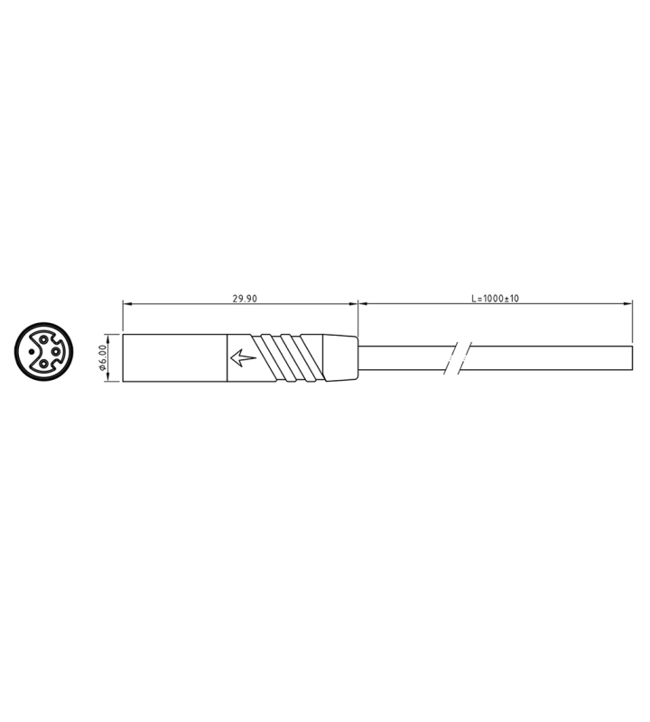 Micro Q male plug connector