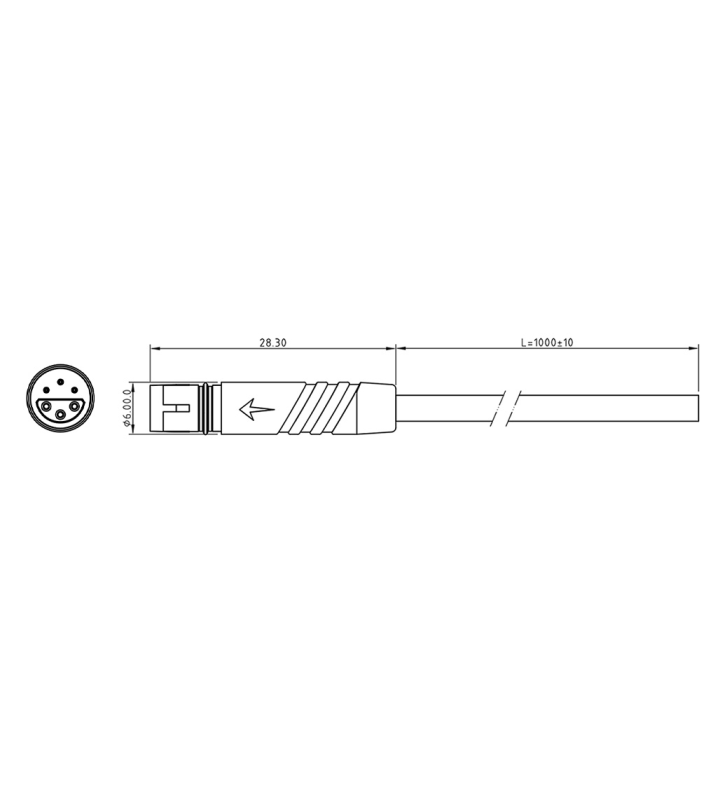 Micro Q female plug connector