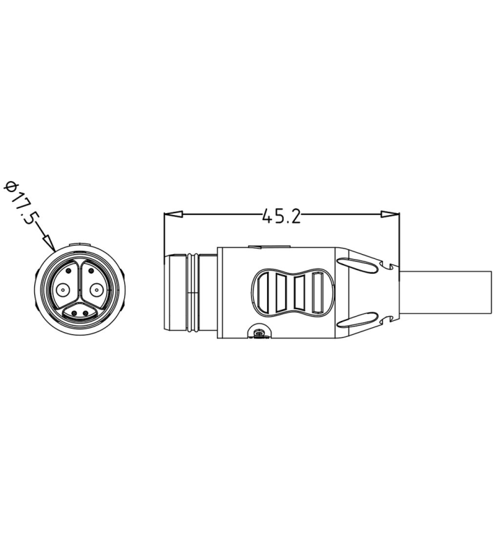 Male cable connector