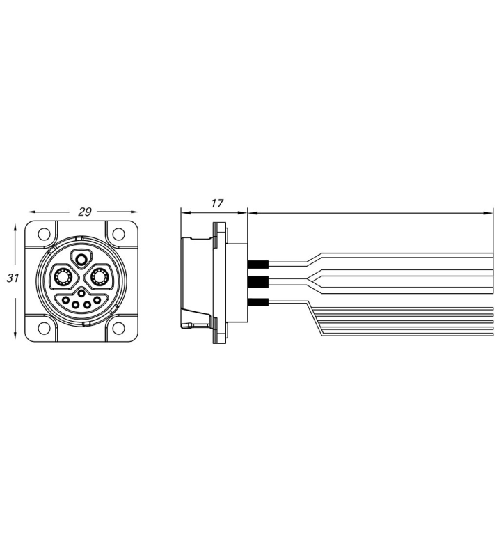 Male angled plug connector