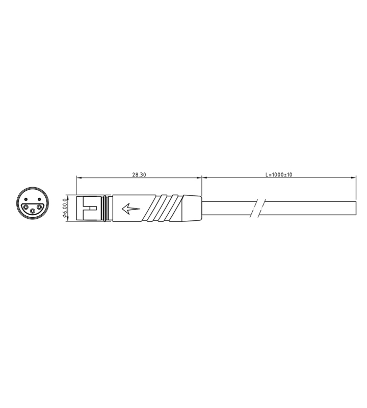 Micro Q female plug connector