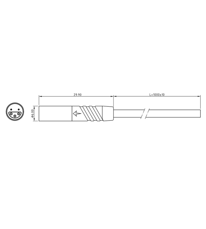 Micro Q male plug connector