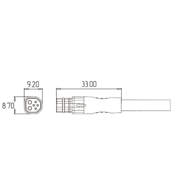 Female cable connector