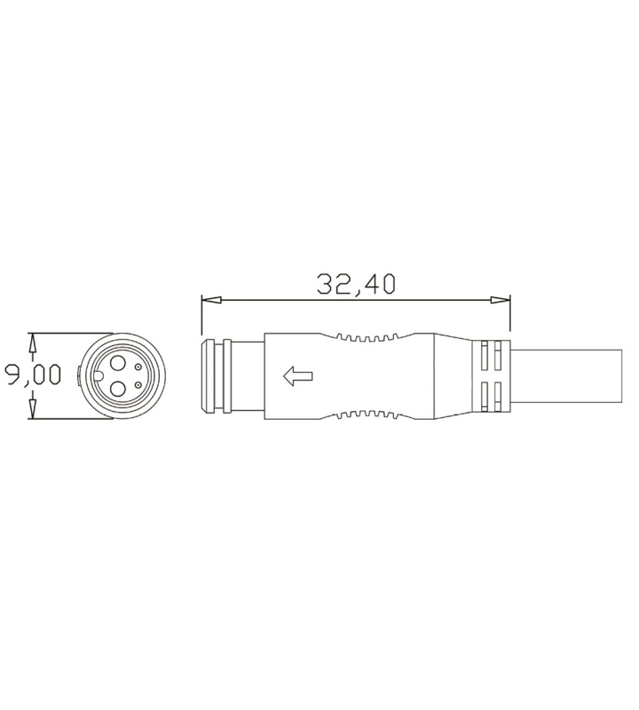 Male cable connector