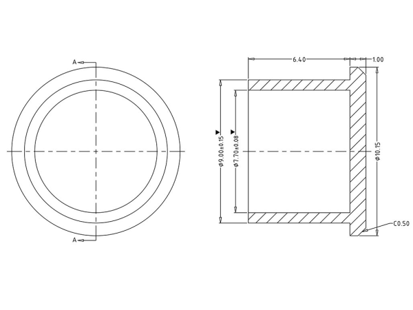 Male cover for mini B connector