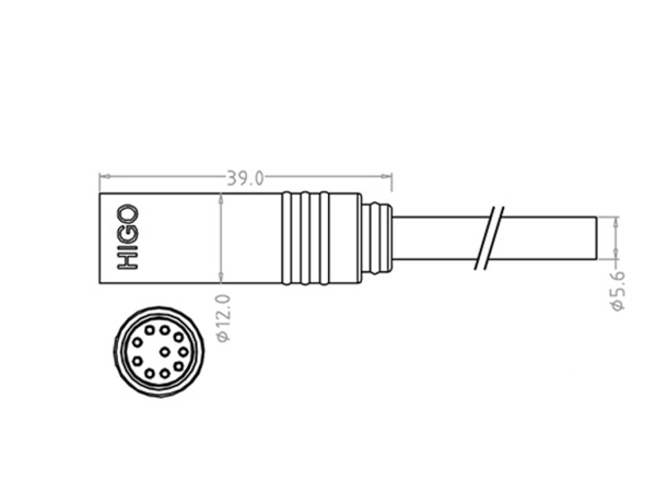 Main male cable connector