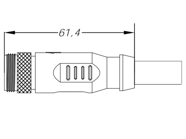 Male cable connector