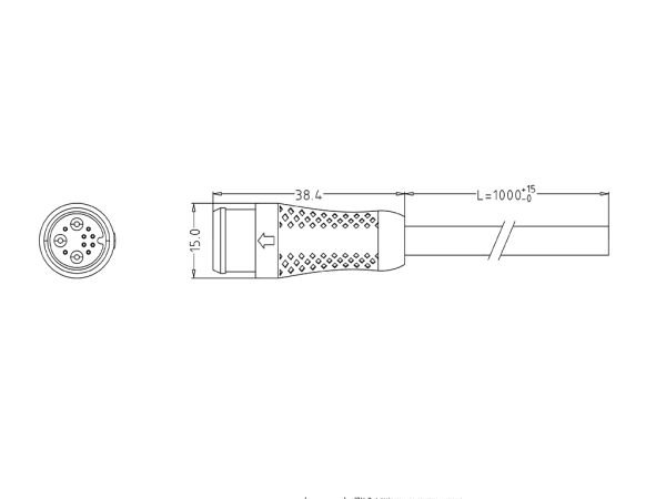 Male cable connector