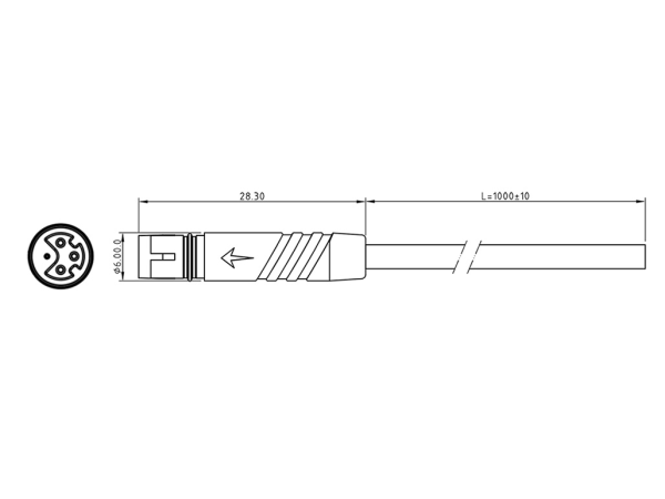 Micro Q female plug connector