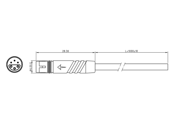 Micro Q female plug connector