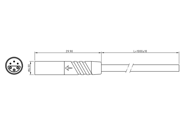 Micro Q male plug connector