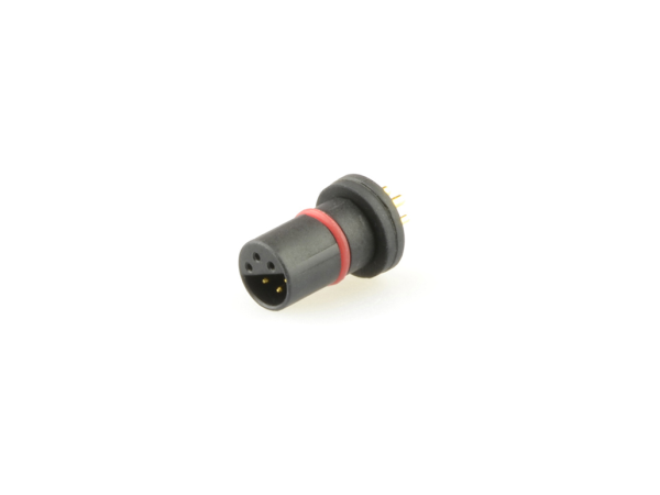 Micro Q female panel mount connector