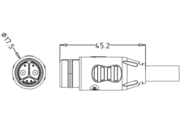 Male cable connector