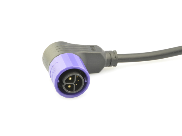 Male angled plug connector