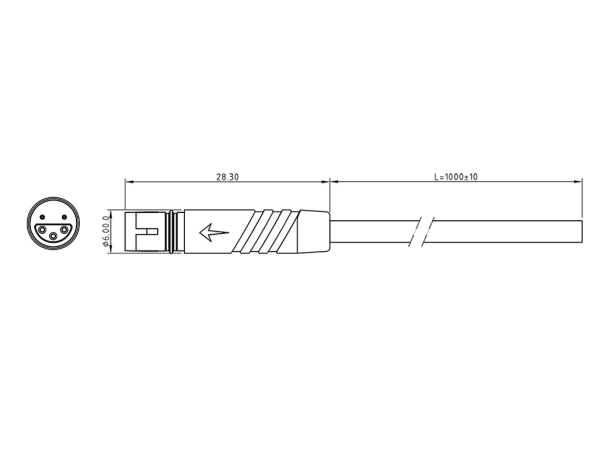 Micro Q female plug connector