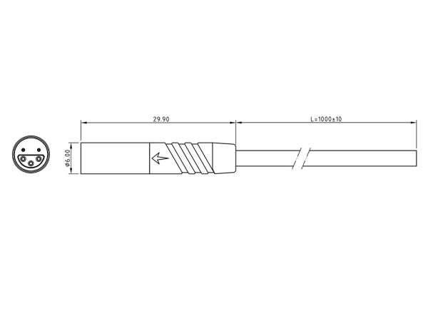 Micro Q male plug connector