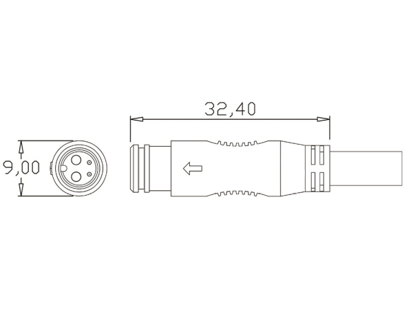 Male cable connector