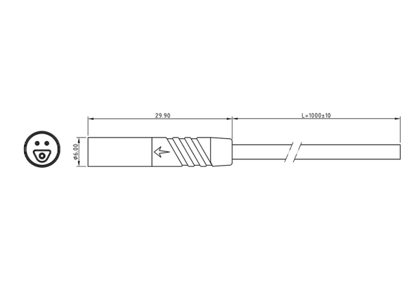 Micro Q male plug connector